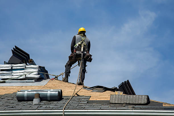Professional Gutter Installation technician working in Plymouth, NE